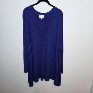 Whisper Knit Louis Dell Olio Cardigan Womens 3X